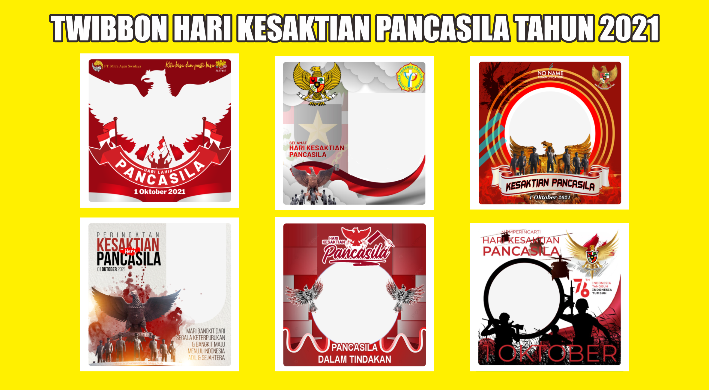 Twibbon Hari Kesaktian Pancasila 2021