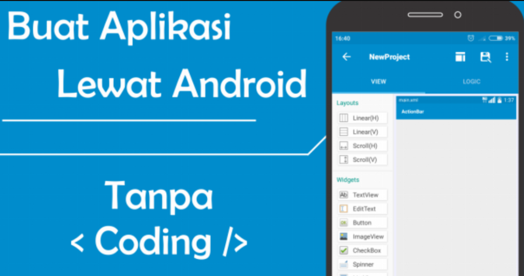 Software Untuk Membuat Aplikasi Android tanpa Coding | Empat Pilar