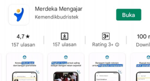 Aplikasi Merdeka Mengajar di HP