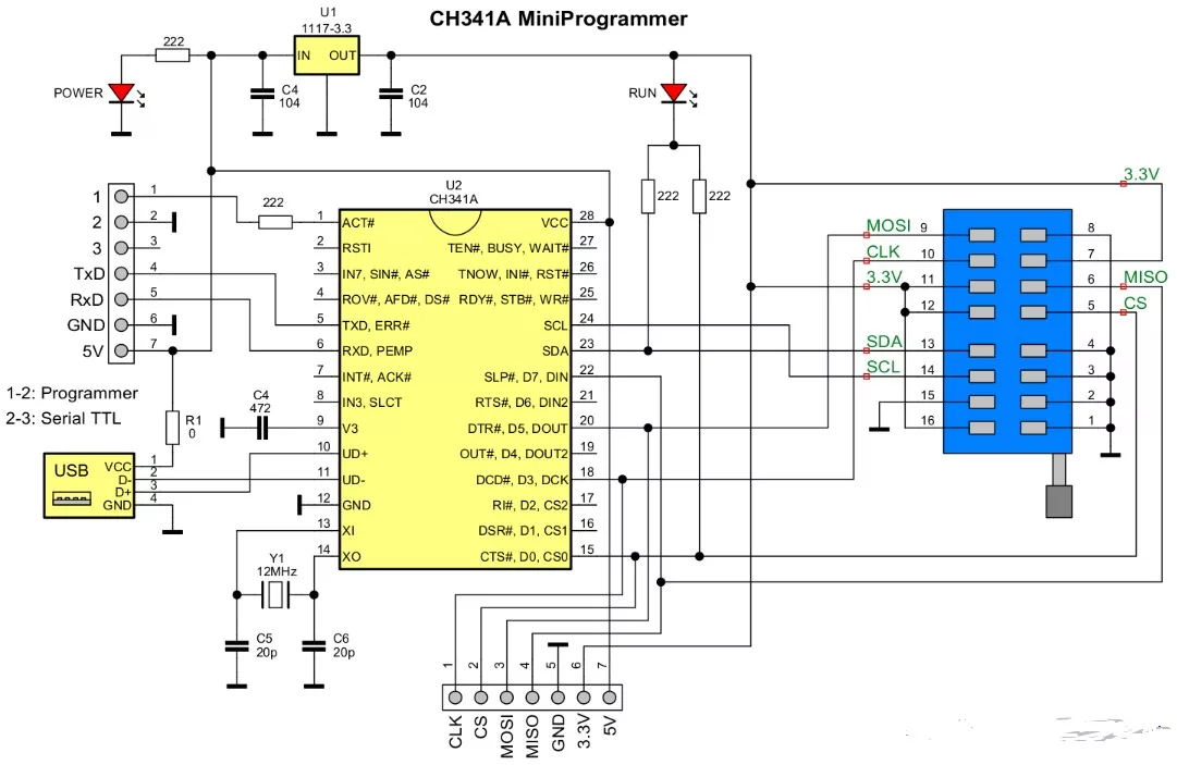 skema Model Programer CH341A