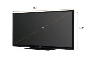 Ukuran TV 42 Inch Berapa Cm