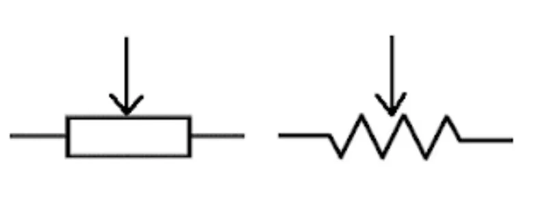 Simbol Resistor Variabel (Variable Resistor)