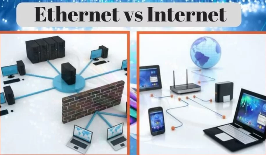 Perbedaan Internet dan Ethernet