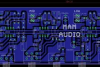 Rangkaian Crossover Aktif dengan IC LM833 Op-Amp