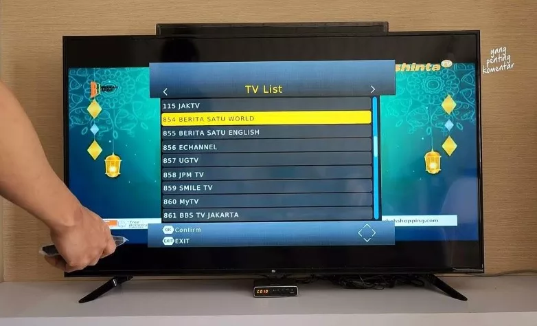 Cara Mengurutkan Channel TV Digital